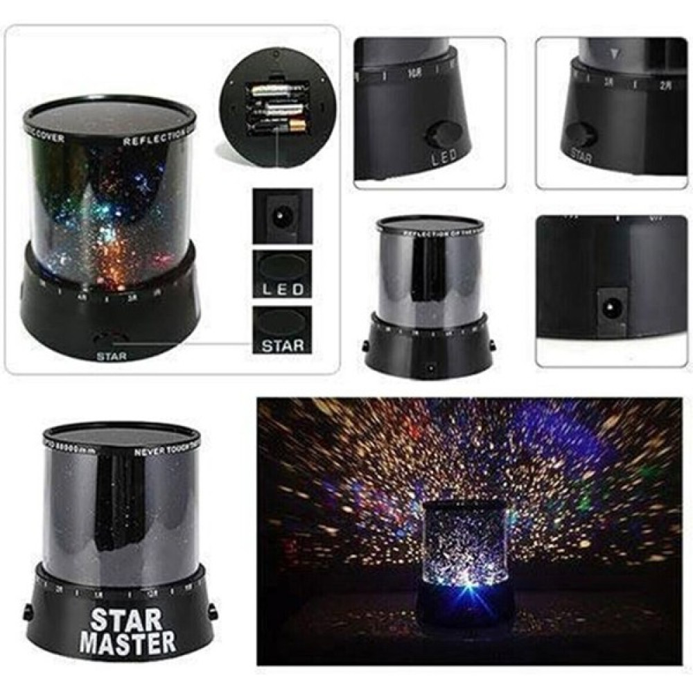 Star Master Pilli Projeksiyon Oda Gece Lambası - Renkli Gece Lambası Fiyatı