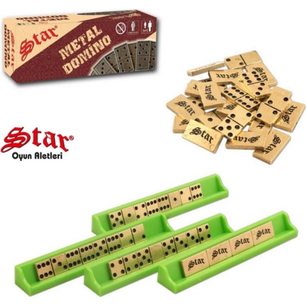 Star Okey Star Domino Zamak Büyük Boy Domino Oyun Seti Metal Domino Taşı Seti Metal 1. Kalite Metal Oyun Takımları Fiyatı