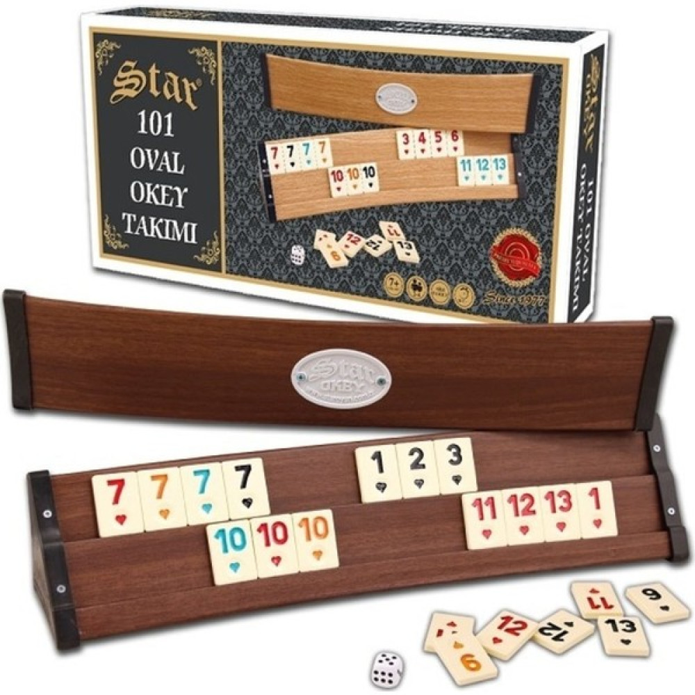 Star Oyun Aletleri Plastik Okey Takımı 101 Oval STAR-1010631 Okey Takımları Fiyatı