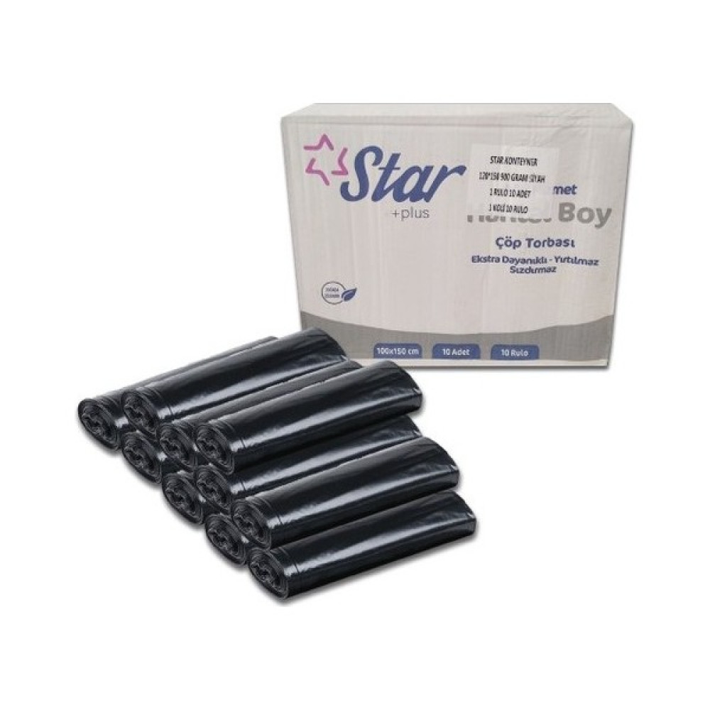 Star Plus Hantal Boy Siyah Çöp Poşeti 10'lu Oto Boyaları Fiyatı