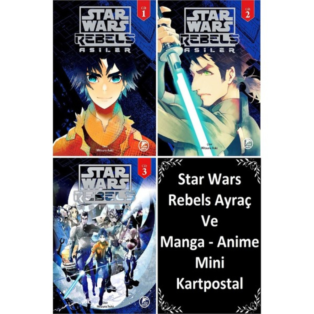 Star Wars Rebels Asiler 1-2-3 Ciltler Manga | Star Wars Rebels Ayraç ve Anime - Manga Mini Kartpostal Çizgi Roman Fiyatı