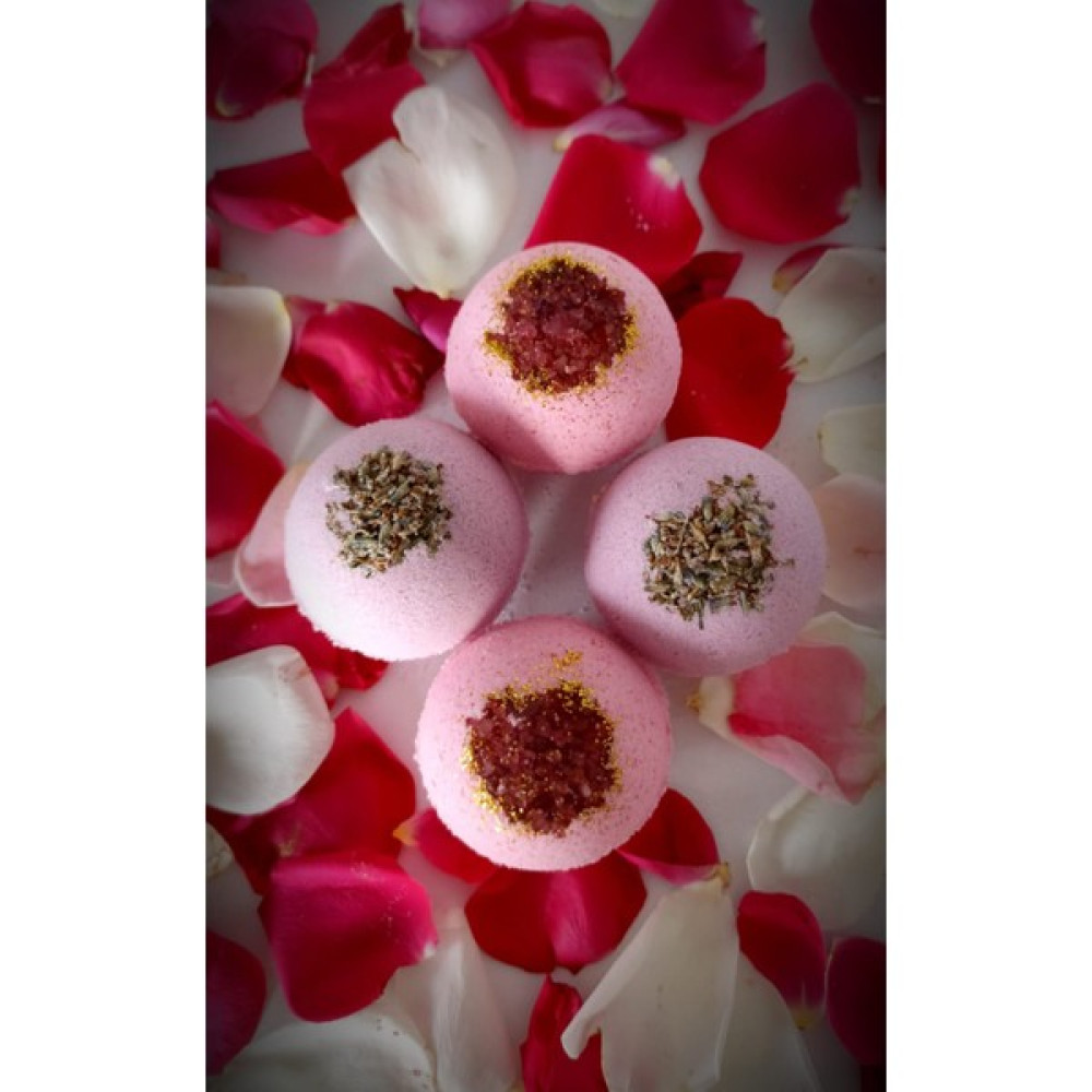 Starbathbomb 4'lü Gül & Lavanta Doğal Banyo Topu - Nem Bombası 4 x 80 gr Duş Jelleri ve Banyo Köpükleri Fiyatı