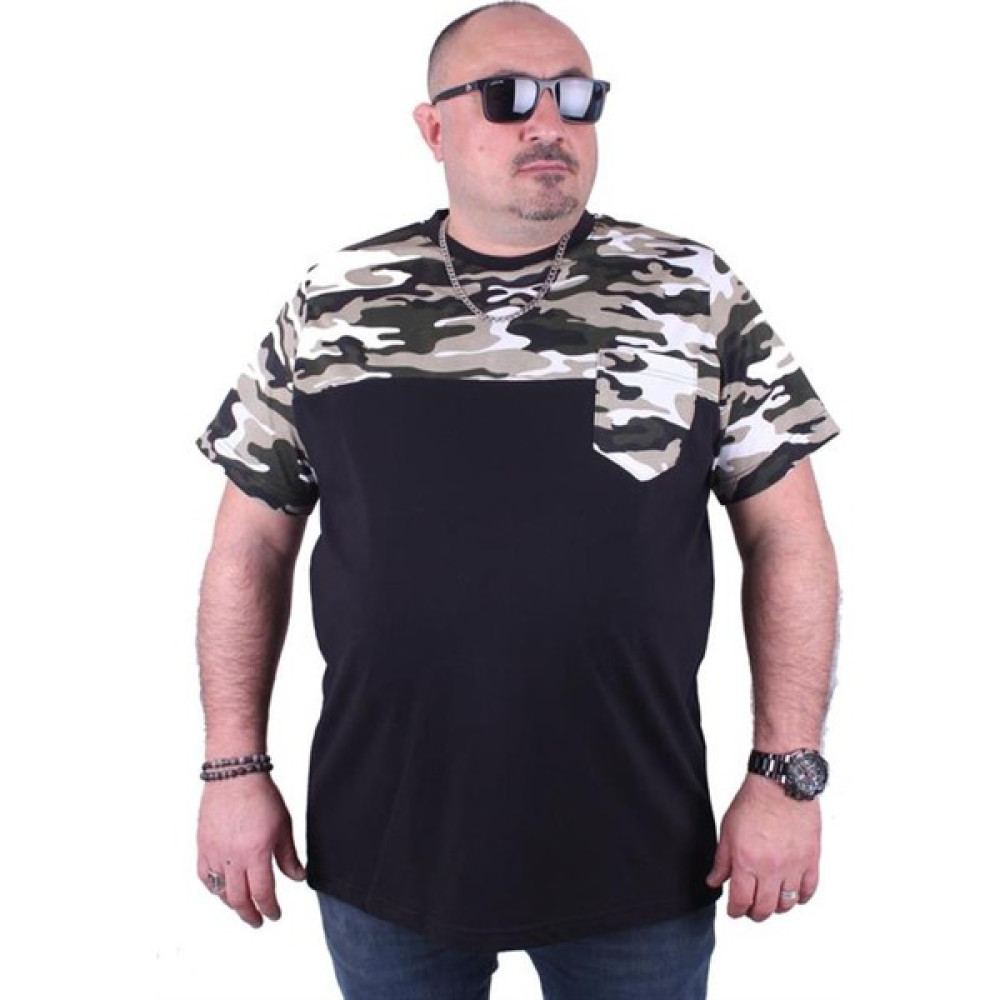 Starbattal Büyük Beden Cepli Camouflage Erkek Tişört 23145 Hakı Erkek T-shirt Fiyatı