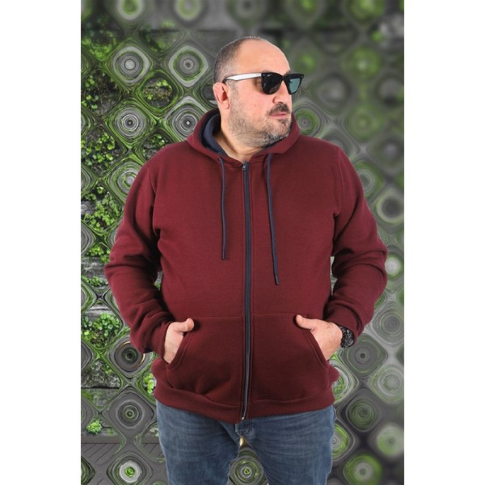 Starbattal Büyük Beden Unisex Kapüşonlu 3ip Sweat 11701 Murdum Erkek Sweatshirt Fiyatı