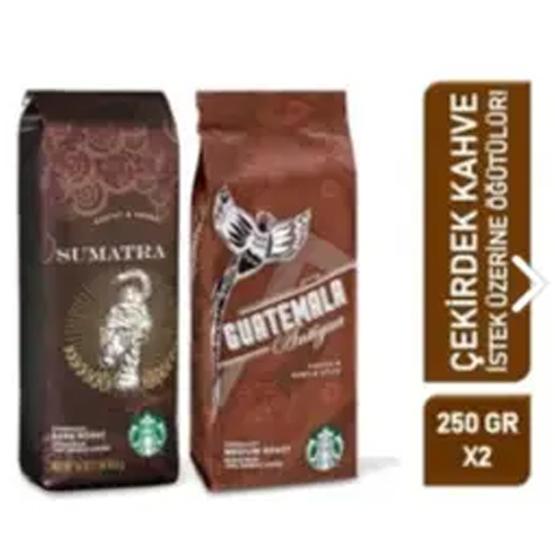 Starbucks 2 x 250 gr Sumatra Ve Guatemala Çekirdek Filtre Kahve Kahve Fiyatı