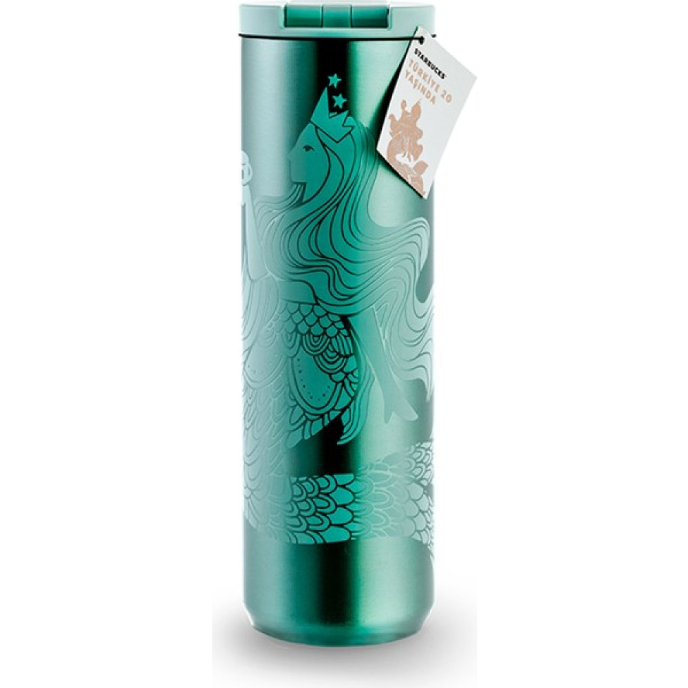 Starbucks® 20. Yıl Paslanmaz Çelik Termos - Yeşil - 591 ml - 11148300 Kamp Mutfağı Fiyatı
