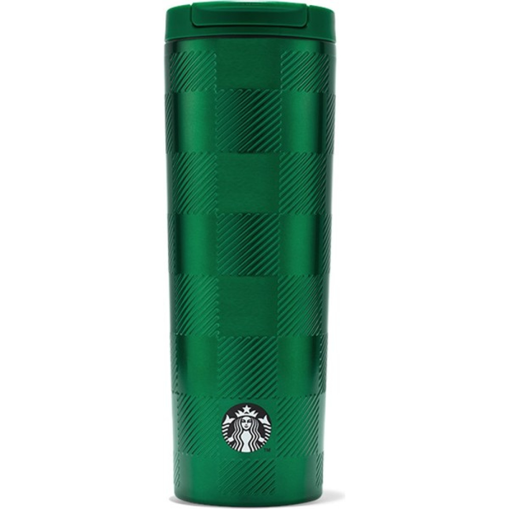 Starbucks Starbucks® Ekose Tasarımlı Paslanmaz Çelik Termos - Koyu Yeşil - 473 ml - 11146954 Kamp Mutfağı Fiyatı