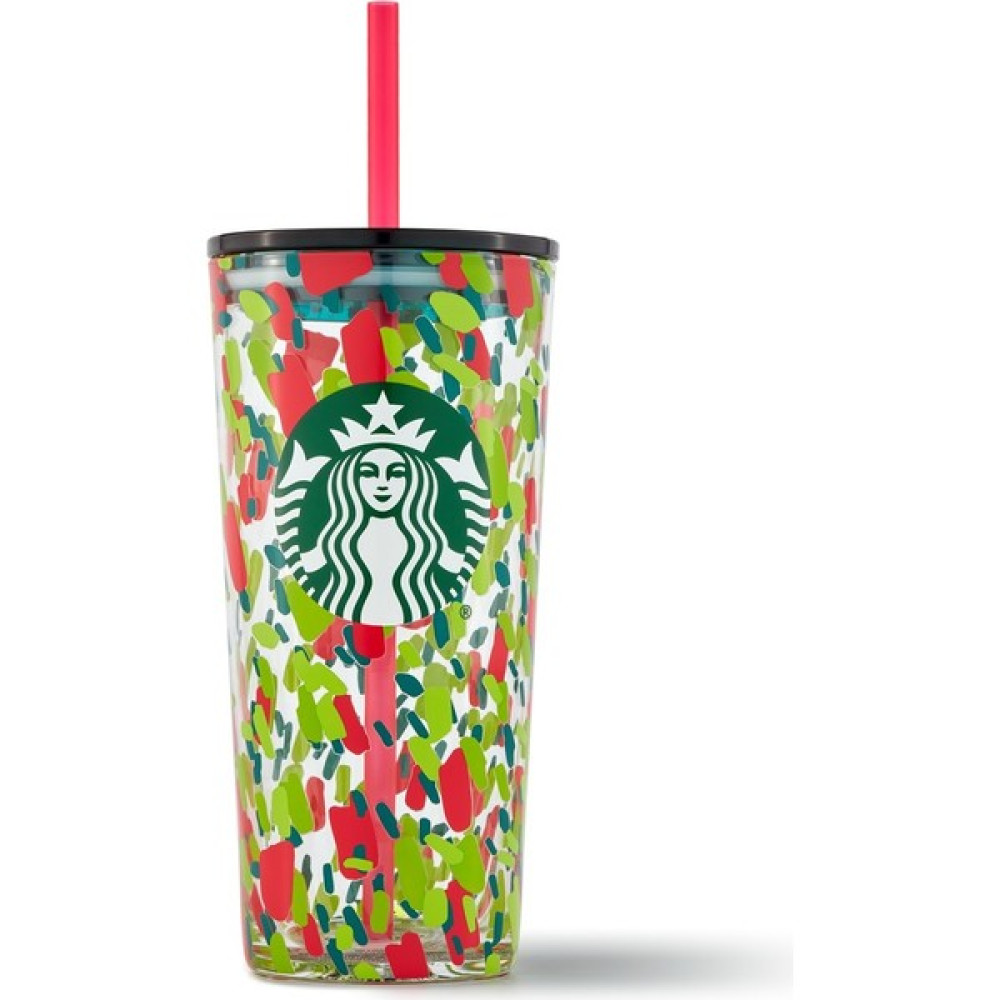 Starbucks Starbucks®  Konfeti Desenli Pipetli Cam Termos 532ML - 11128502 Kamp Mutfağı Fiyatı