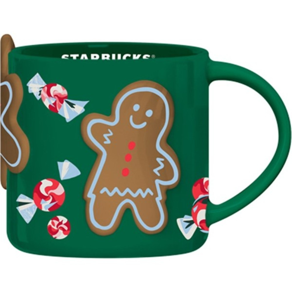 Starbucks Starbucks® Kurabiye Tasarımlı Seramik Kupa - Yeşil - 414 ml - 11148543 Kamp Mutfağı Fiyatı