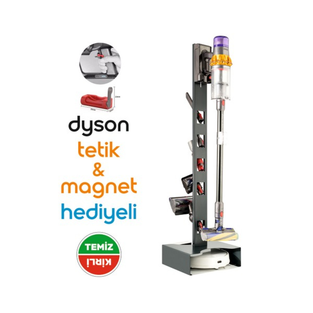 Stark Dyson GEN5DETECT ve Robot Süpürgeler Uyumlu Dikey Süpürge Standı Antrasit Elektrikli Süpürge Aksesuarları Fiyatı