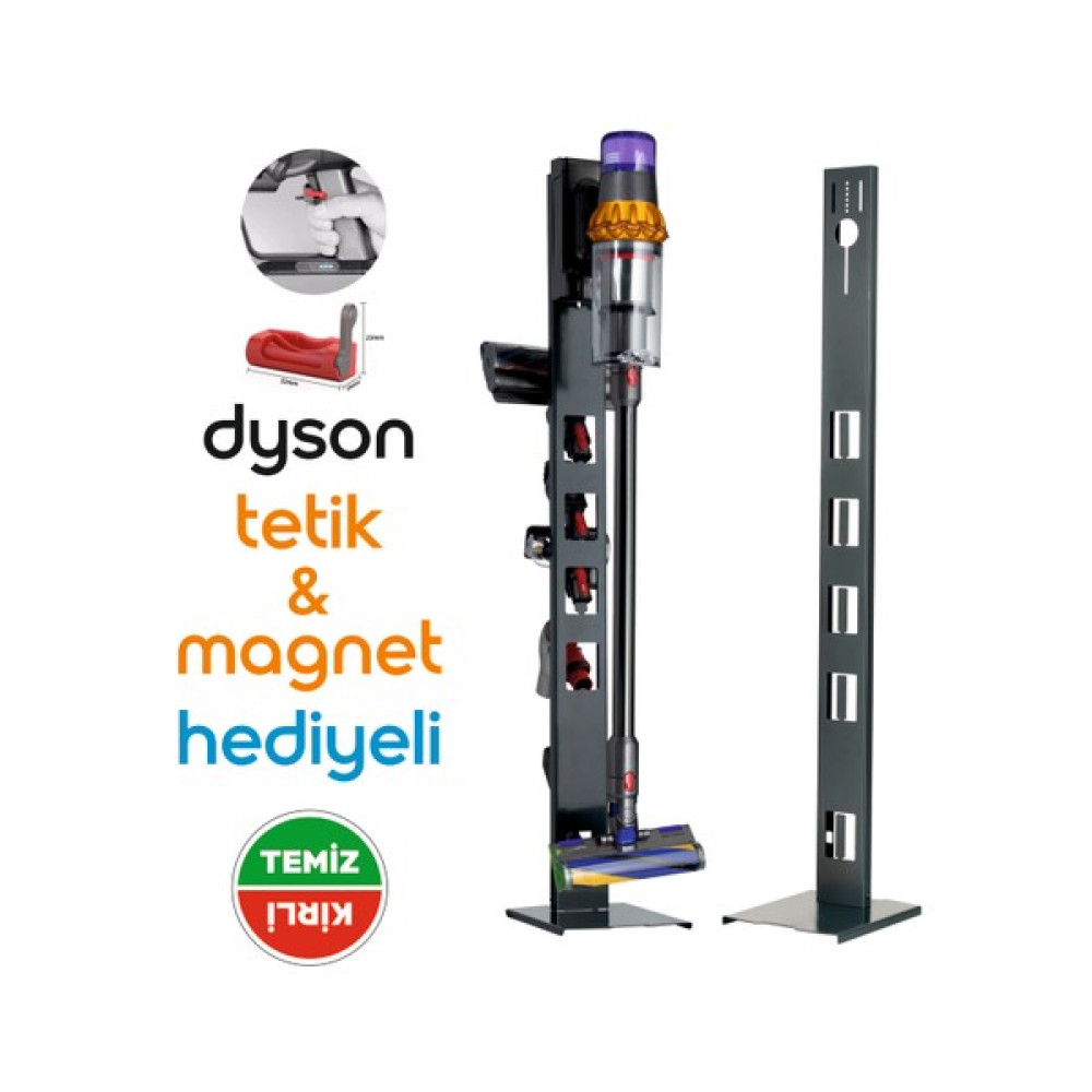 Stark Dyson Uyumlu Antrasit Dikey Süpürge Standı Kare Taban Elektrikli Süpürge Aksesuarları Fiyatı
