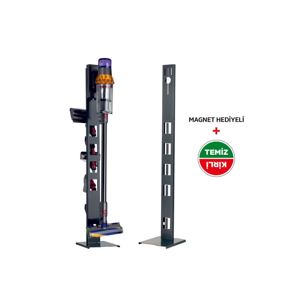 Stark Dyson Uyumlu Dikey Süpürge Standı Antrasit Renk V15 - V12 - V11 - V10 - V8 Şarjlı Süpürgeler Fiyatı