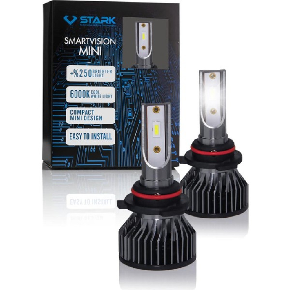 Stark Smart Vision Mini Hb4 9006 LED Xenon Far Ampulü Kısa Tip Mini Slim Csp Şimşek Etkili Oto Boyaları Fiyatı