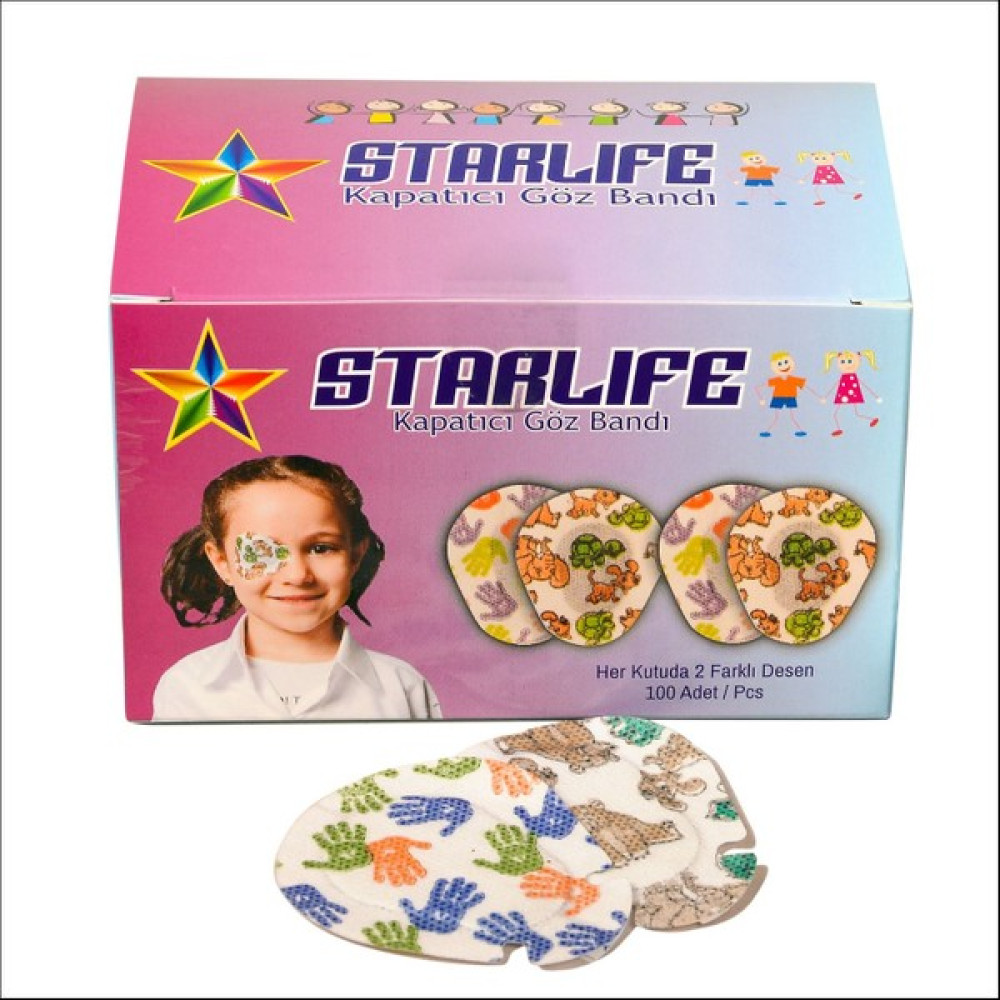 Starlife Göz Kapama Pedi Desenli Kız ve Erkek Çocuk 100 Adet Oto Boyaları Fiyatı