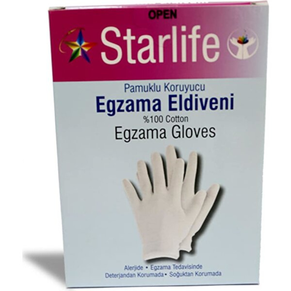 Starlife Pamuklu Koruyucu Egzama Eldiveni %100 Pamuklu - S Temizlik Malzemeleri Fiyatı