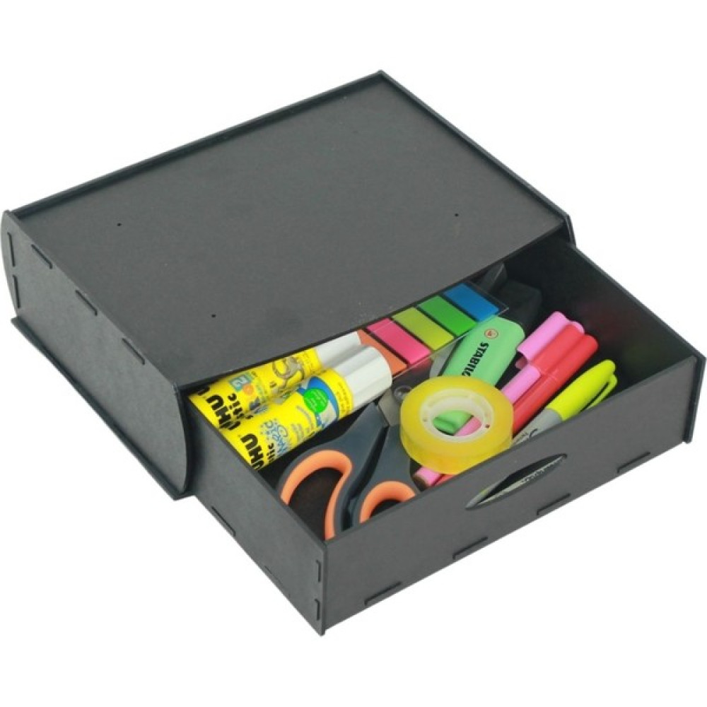 Starlightning Gizli Çekmece Organizer Masa Altı Saklama Kabı Büyük Boy Yatay Demonte Mdf Siyah Renk Eşya Saklama Kutusu Fiyatı