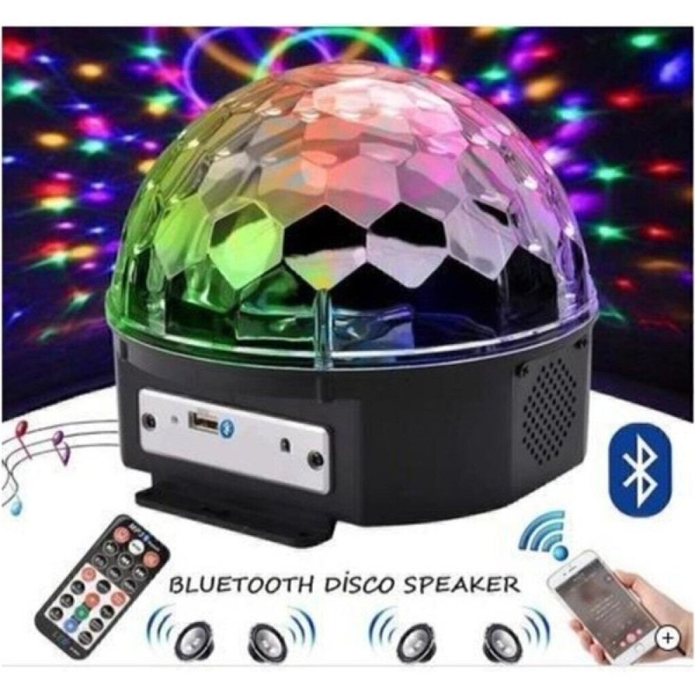 Starmax Trendtechno Disko Topu Rgb Ledli Bluetooth Hoparlör Sese Duyarlı -Kumandalı - Renkli Gece Lambası Fiyatı