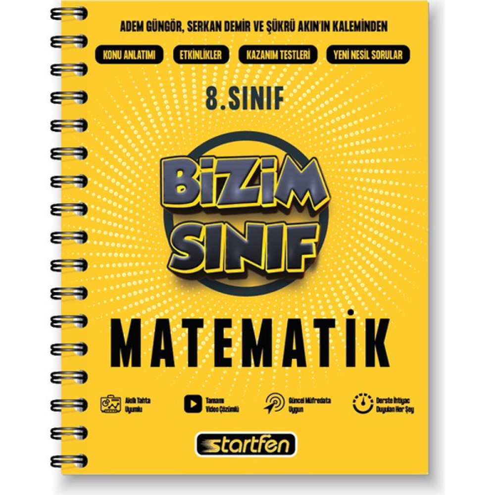 Startfen Yayınları 8. Sınıf Bizim Sınıf Matematik Defteri Kaynak Kitapları Fiyatı