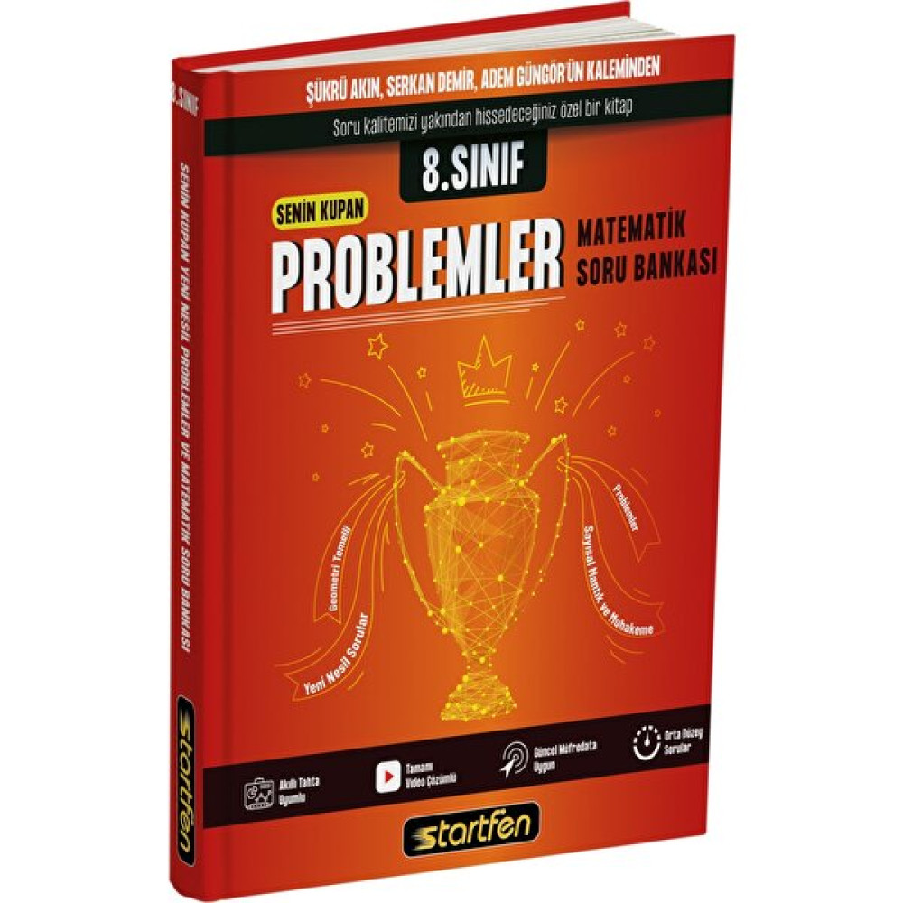 Startfen Yayınları 8. Sınıf Senin Kupan Problemler ve Matematik Soru Bankası Matematik Fiyatı