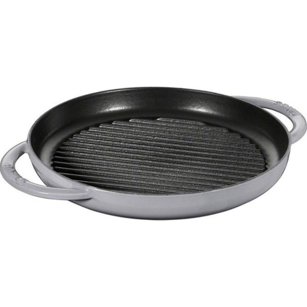 Staub Çift Kulplu Döküm Izgara Tava Yuvarlık Gri 26Cm Tavalar Fiyatı