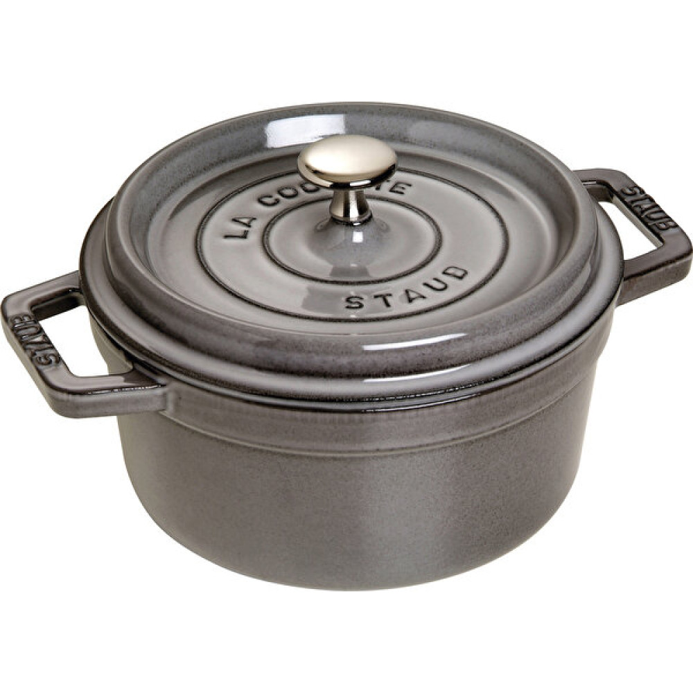 Staub Döküm Tencere Yuvarlak Gri 20 Cm Tencereler Fiyatı