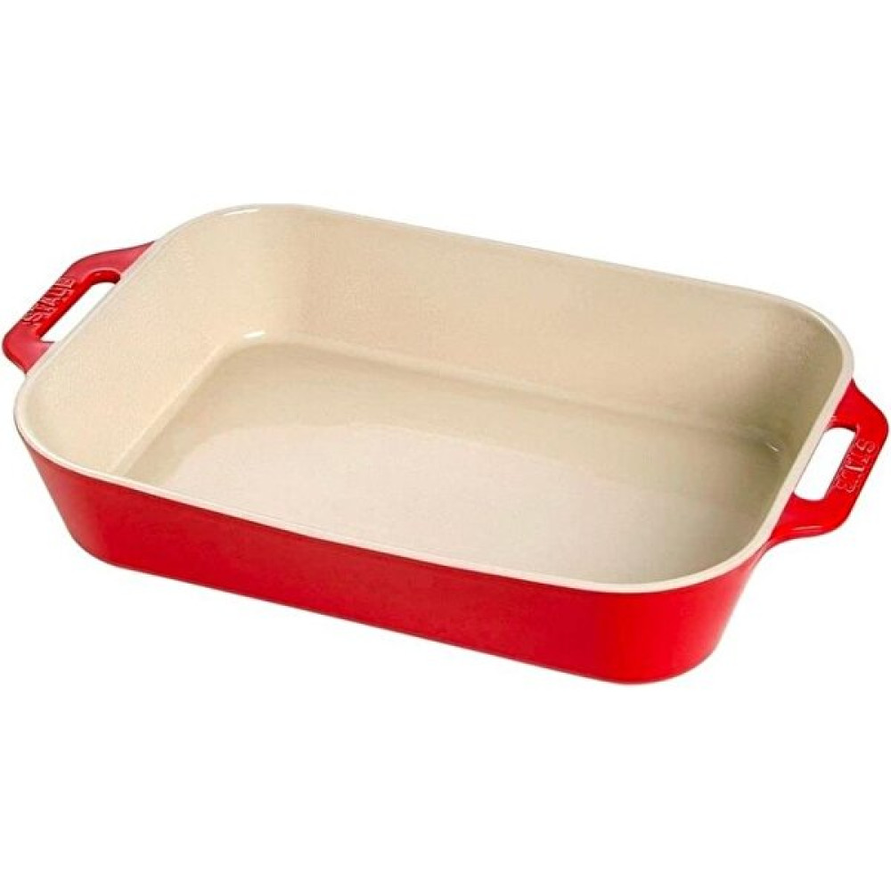Staub Seramik Fırın Kabı Kırmızı 34*24Cm Tepsiler / Fırın Kapları Fiyatı