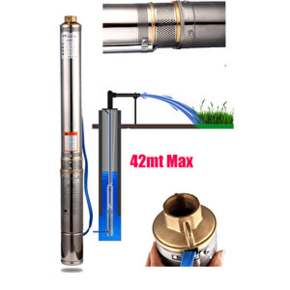 Staxx 4sdm4/6 Paslanmaz Çelik Dikey 6 Kademeli Derin Kuyu Dalgıç Pompası 4'' 0.5hp Monofaze Max 42mt Bahçe Makinesi Fiyatı