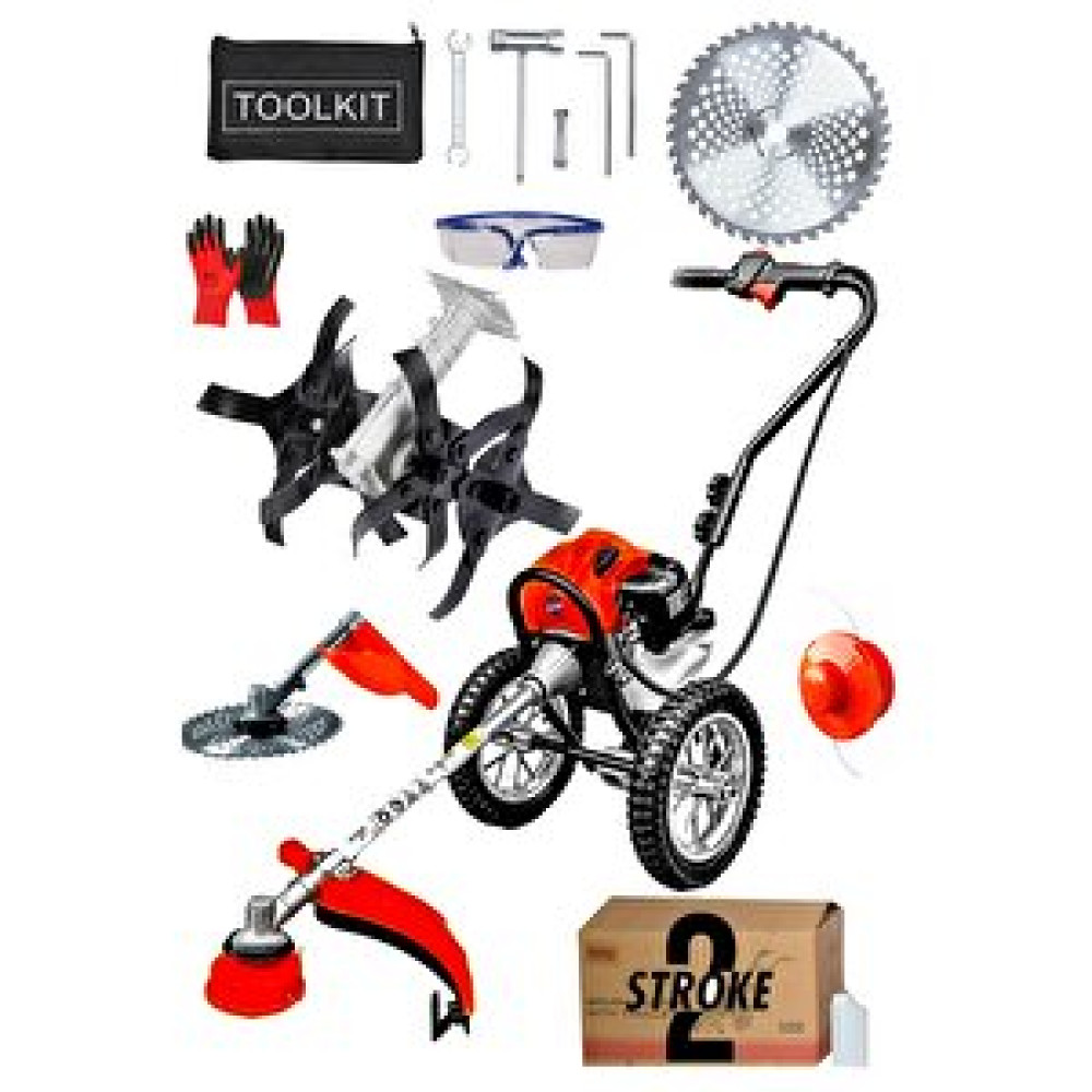 Staxx Btt9900 4x4 Quadron 3hp Tekerlekli Benzinli Motorlu Çapa Makinesi Tırpan Çim Biçme Kesme Mak Bahçıvanlık Aletleri Fiyatı