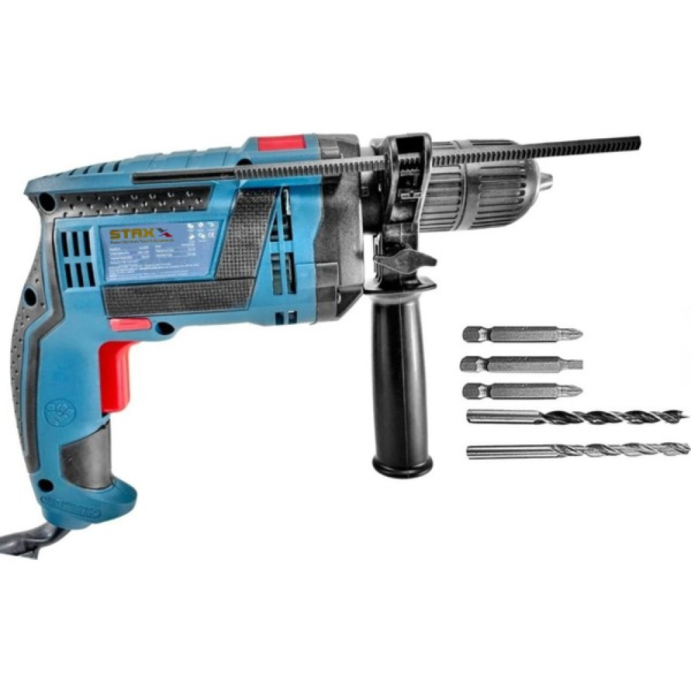 Staxx Power Alman Type 1500W Profesyonel Yüksek Torklu Darbeli Vidalama Delme Matkap + 5 Ad Uç Seti Matkaplar Fiyatı