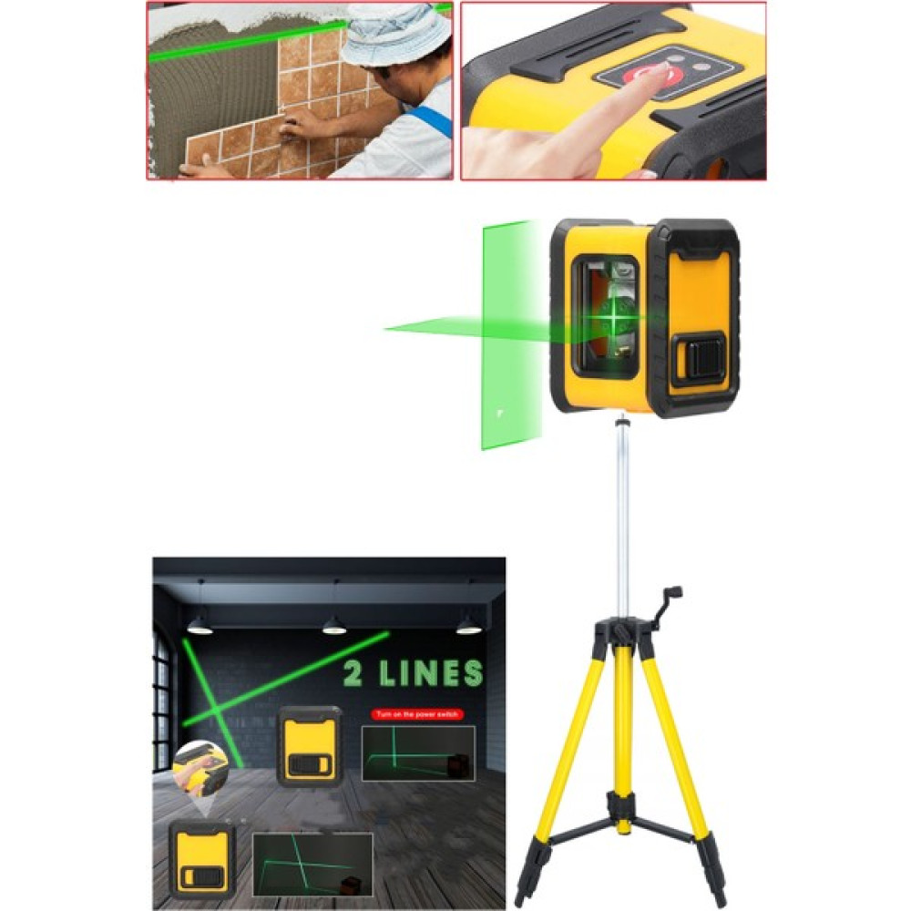 Staxx Power Mini Boy Portatif 2 Köşe Pilli Dikey ve Yatay Yeşil Işık Lazer Çizgi Hizalama Makinesi + Tripod Diğer Test ve Ölçüm Cihazları Fiyatı