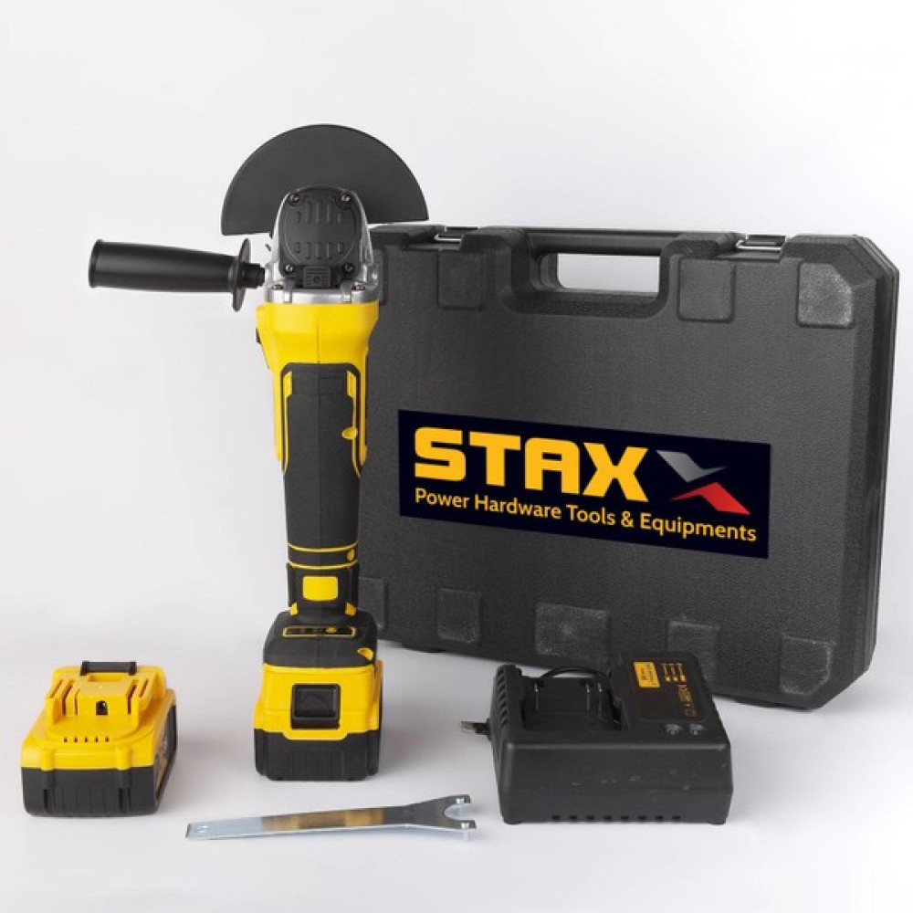 Staxx Power STX1058 Profesyonel 125 mm Kömürsüz Çift Akülü Şarjlı Taşlama Taşlama Makinesi Fiyatı