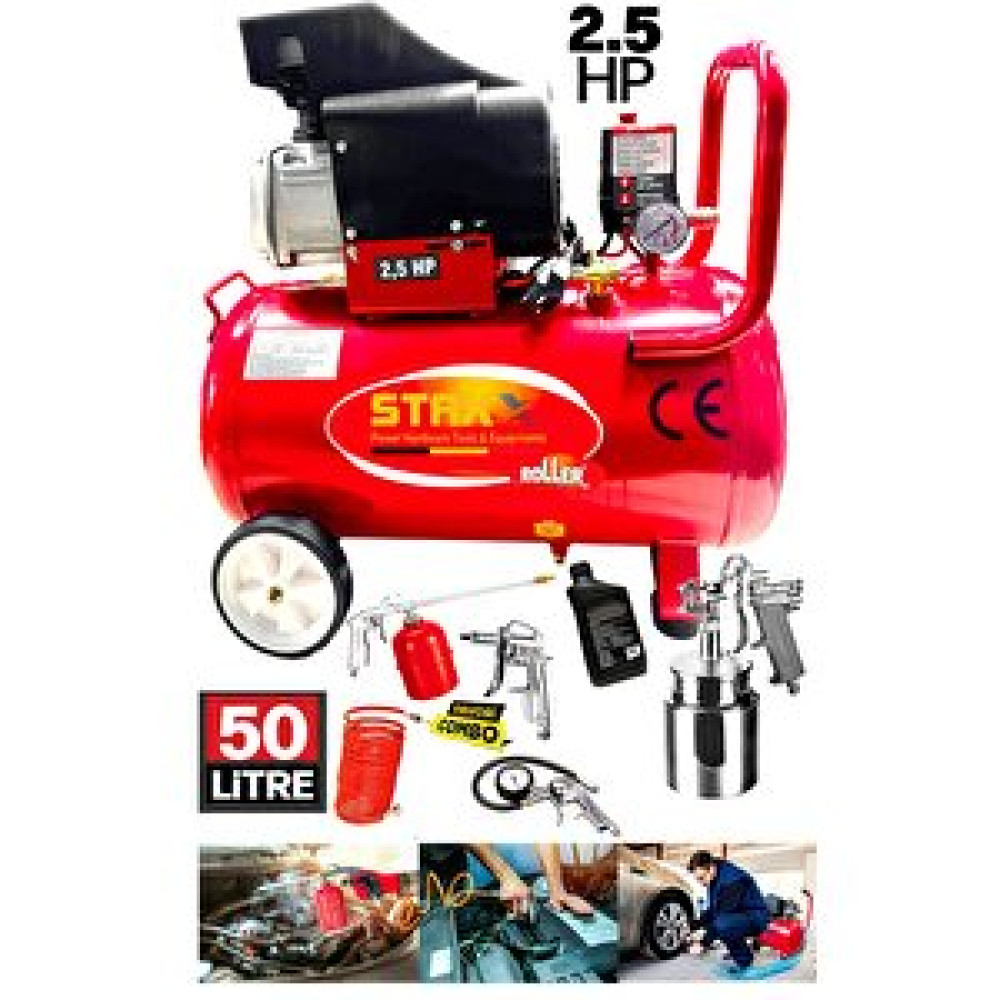 Staxx Roller Bakır Sargı Motor Portatif 50lt Hava Kompresörü 2.5hp + Yüksek Kalite 5 Parça Havalı Alet Set Yedek Parça - Elektrikli El Aletleri Fiyatı
