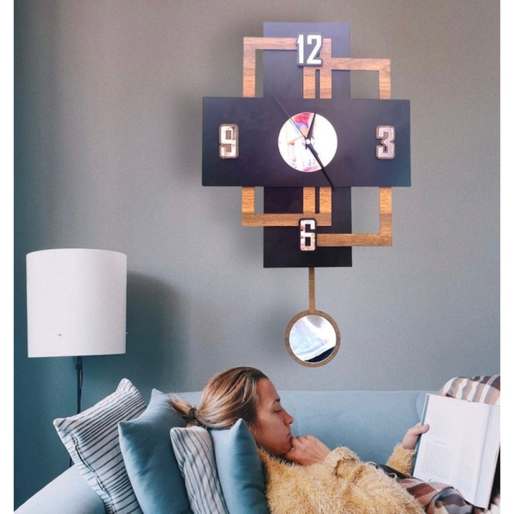 STE Desing Modern Tasarım Ahşap Duvar Saati, Duvar Saati, Ahşap Saat, Saat, Wall Clock Dekoratif Saat Fiyatı