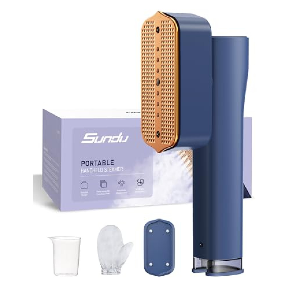 Steamer for Clothes Portable Handheld Garment Steamer,15s Fast Heat-up,100ml Water Tank,Steamer Ironing Gloves,20 Minutes of Continuous Ironing for Travel and Home