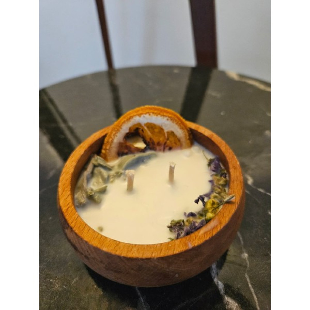 Steel Candle Aromaterapi Serisi Bambu Tabak Adaçayı Aromalı Mum - 1 Adet Dekoratif Mum Fiyatı