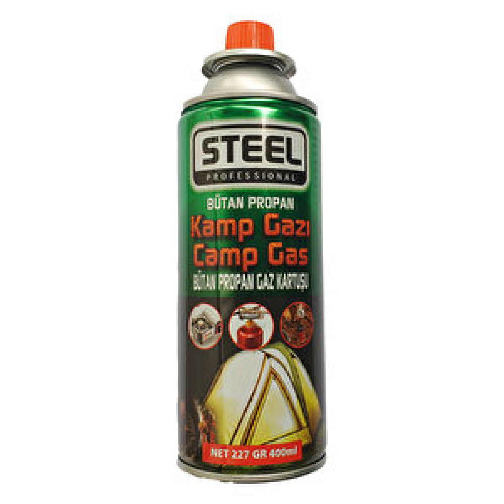 Steel Professional - Kamp Gazı Bütan Propan Gaz Kartuşu 1 Adet 400 Ml Kamp Malzemeleri Fiyatı