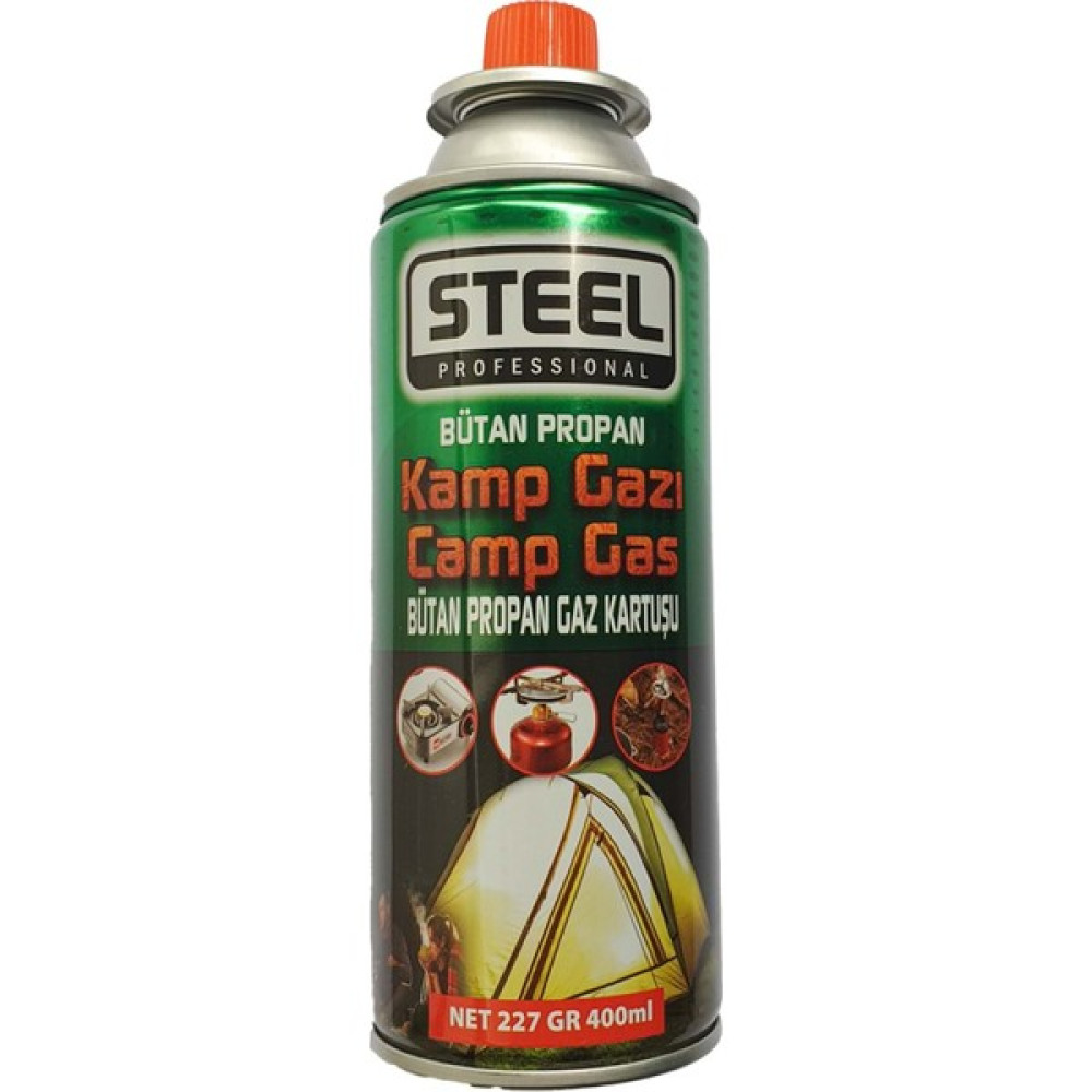 Steel Professıonal - Kamp Gazı Bütan Propan Gaz Kartuşu 400 ml Kamp Mutfağı Fiyatı
