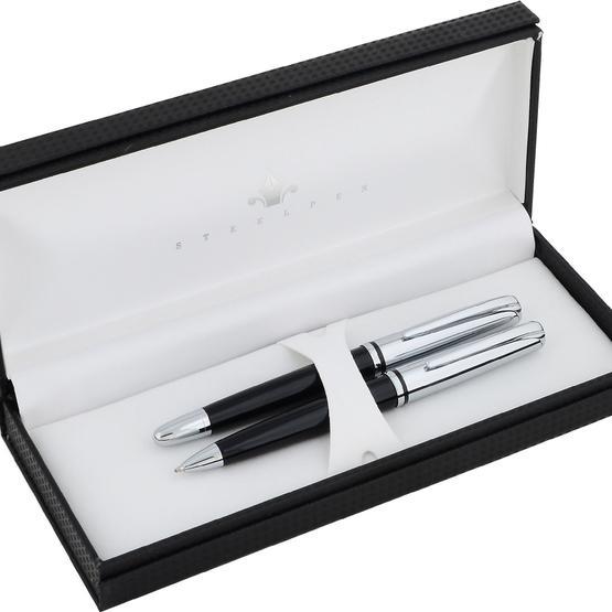 Steelpen Siyah Lake 2351 Krom Dolma Kalem ve Tükenmez
