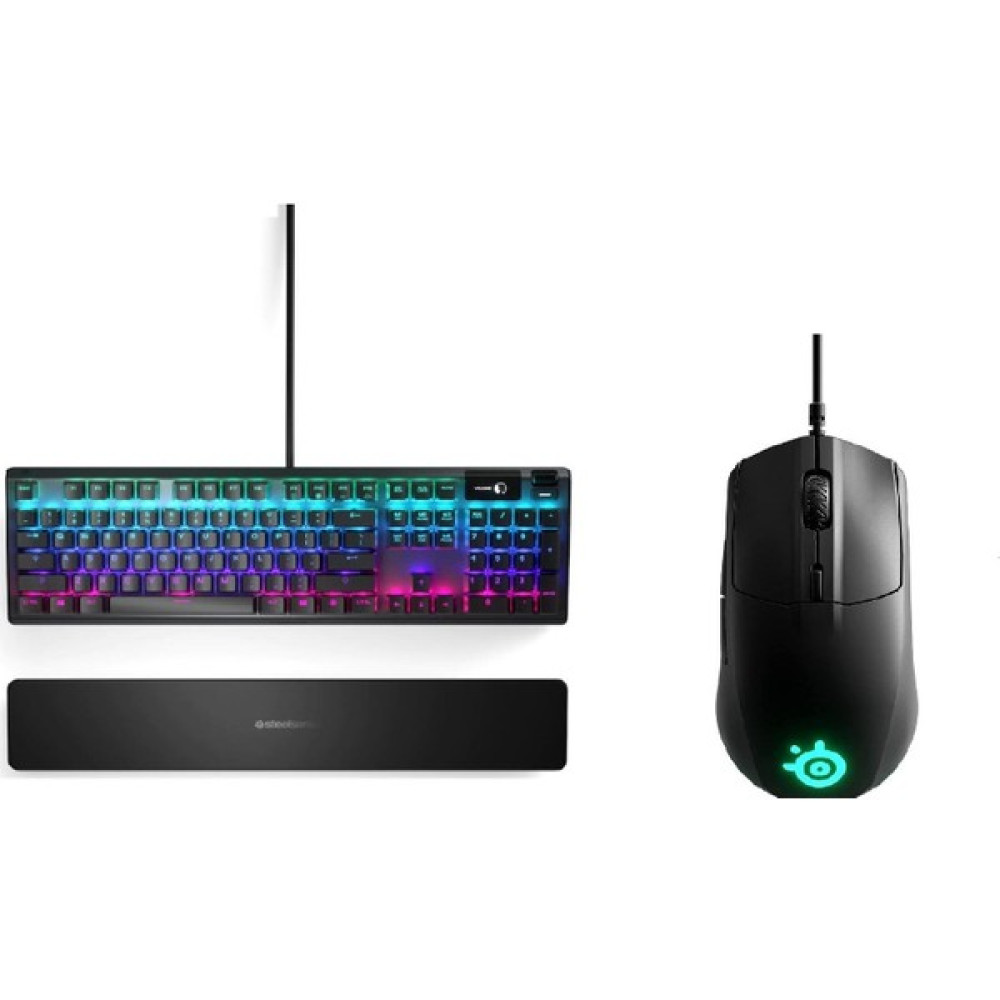 Steelseries Apex 5 RGB Oyuncu Q Klavye + Rival 3 Kablolu RGB Oyuncu Mouse - Siyah Oyuncu Klavyesi Fiyatı