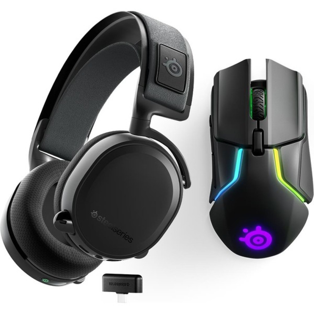 Steelseries Arctis 7+ Plus Wireless Kablosuz Gaming Kulaklık +  Rival 650 Kablosuz Oyuncu Mouse - Siyah Kulak Üstü Kulaklık Fiyatı