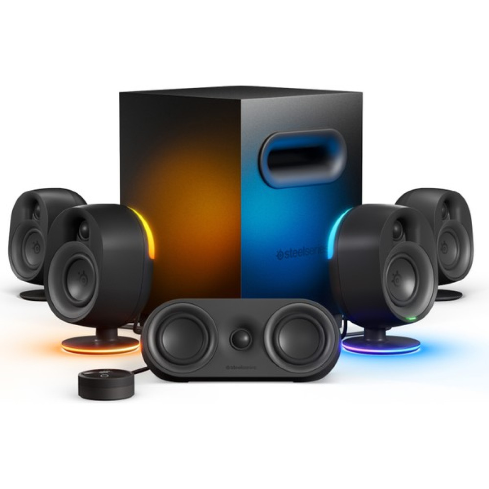 Steelseries Arena 9 Rgb 5.1 Surround Optik ve Bluetooth Bağlantılı Oyun Hoparlörü - Siyah Bilgisayar Speaker Fiyatı