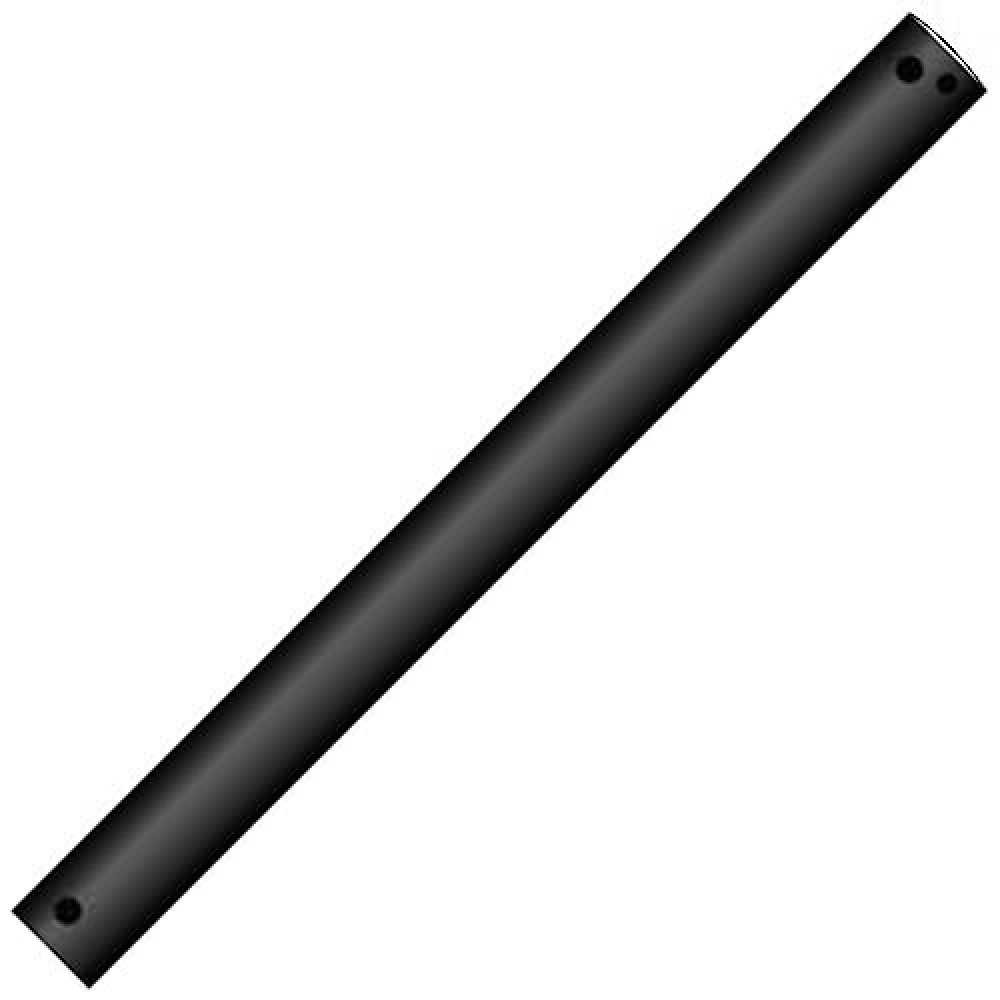 Steerg 18 Inch Downrods for Ceiling Fans with 5×18-AWG Extension Wire, Dia 1.02'', Unthreaded, Black (Not Universal)