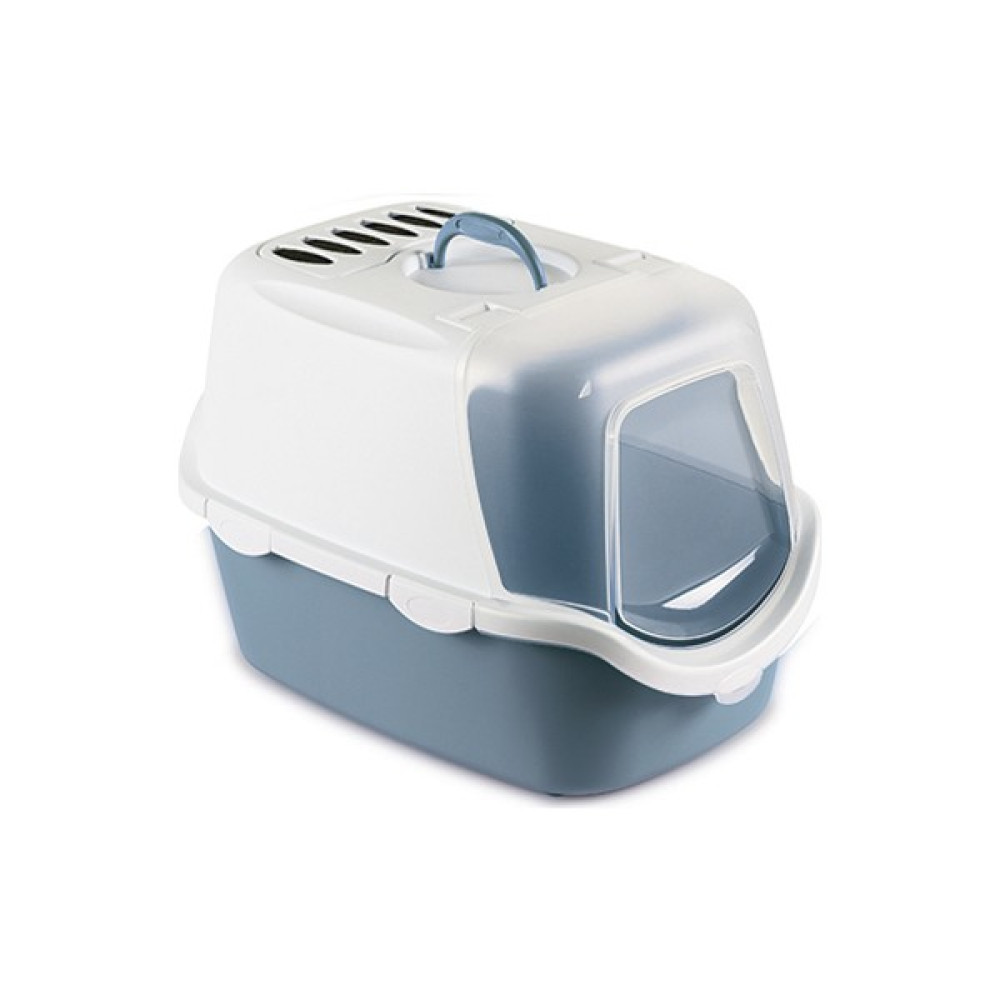 Stefanplast Cathy Easy Clean Mavi/beyaz Kedi Tuvaleti 56X40X40CM 11 - 37 x 40 x 40 cm - Kırmızı Evcil Hayvan Ürünleri Fiyatı