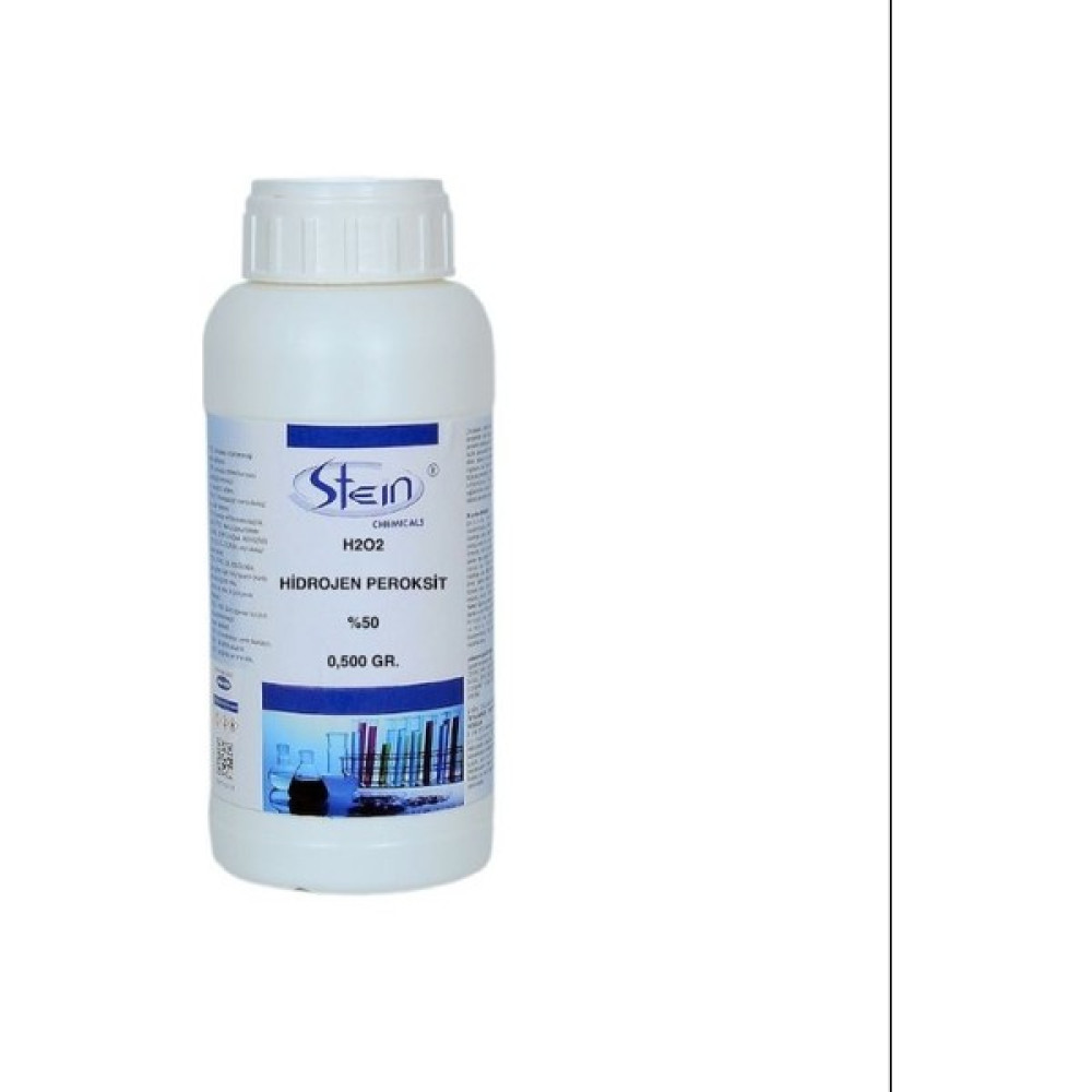 Stein H2O2 Saf Hidrojen Peroksit (%50) 0,500 Gr. - 500 ml Hijyen ve Temizlik Fiyatı