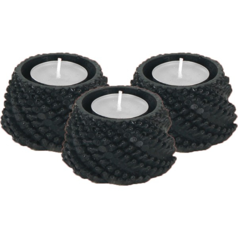 Stein Kohle Şamdan Dekoratif Mumluk Şamdan Tealight ve Uzun Mum Uyumlu Ejderha Yumurtası Model - 3'lü TEKLİ - Siyah Şamdan Fiyatı