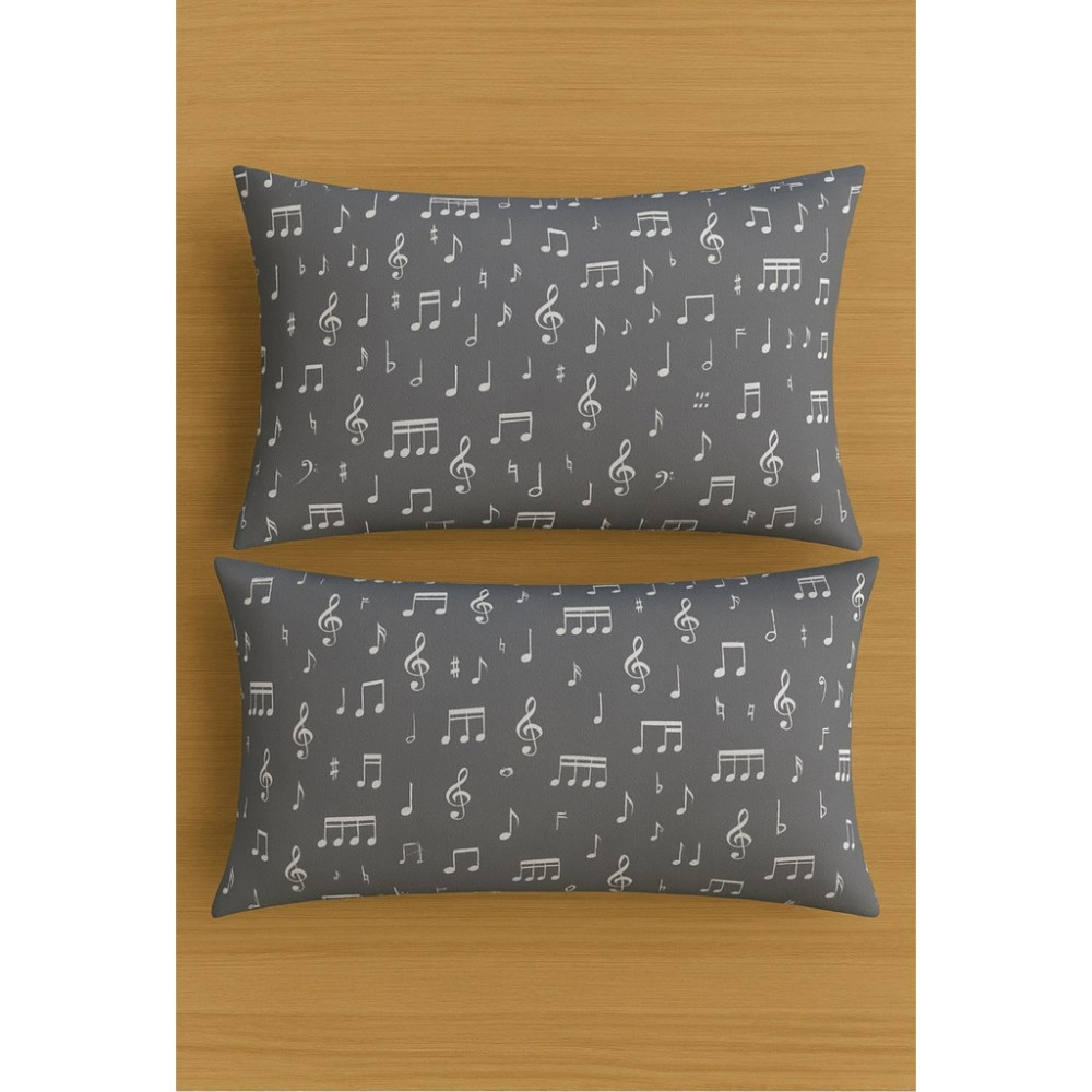Stella Flavo Desenli Pamuklu Yastık Kılıfı 2 Adet 50 x 70CM - Gri - 50 x 70 Yastık Kılıfı Fiyatı