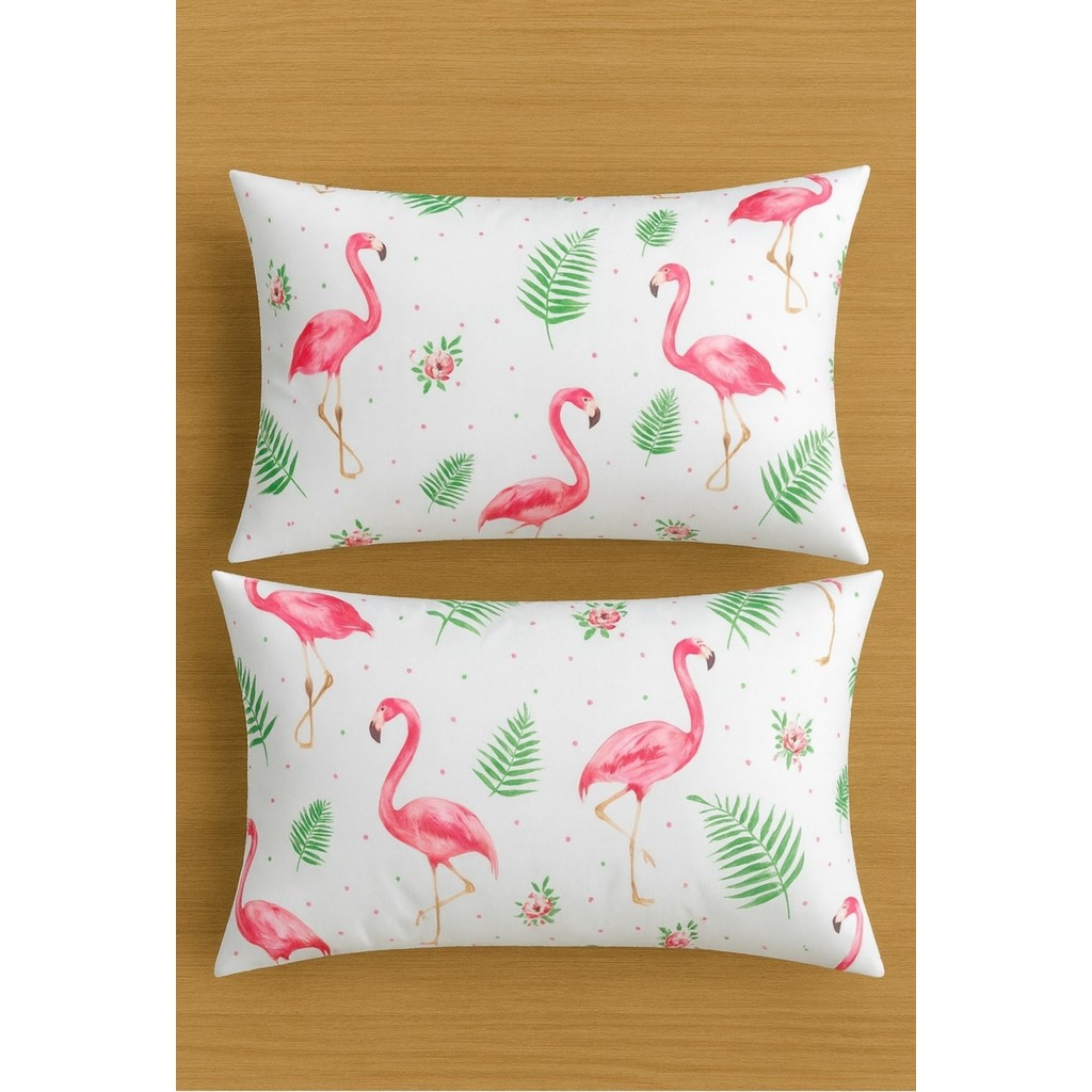 Stella Flavo Desenli Pamuklu Yastık Kılıfı 2 Adet 50 x 70CM - Pembe - 50 x 70 Yastık Kılıfı Fiyatı