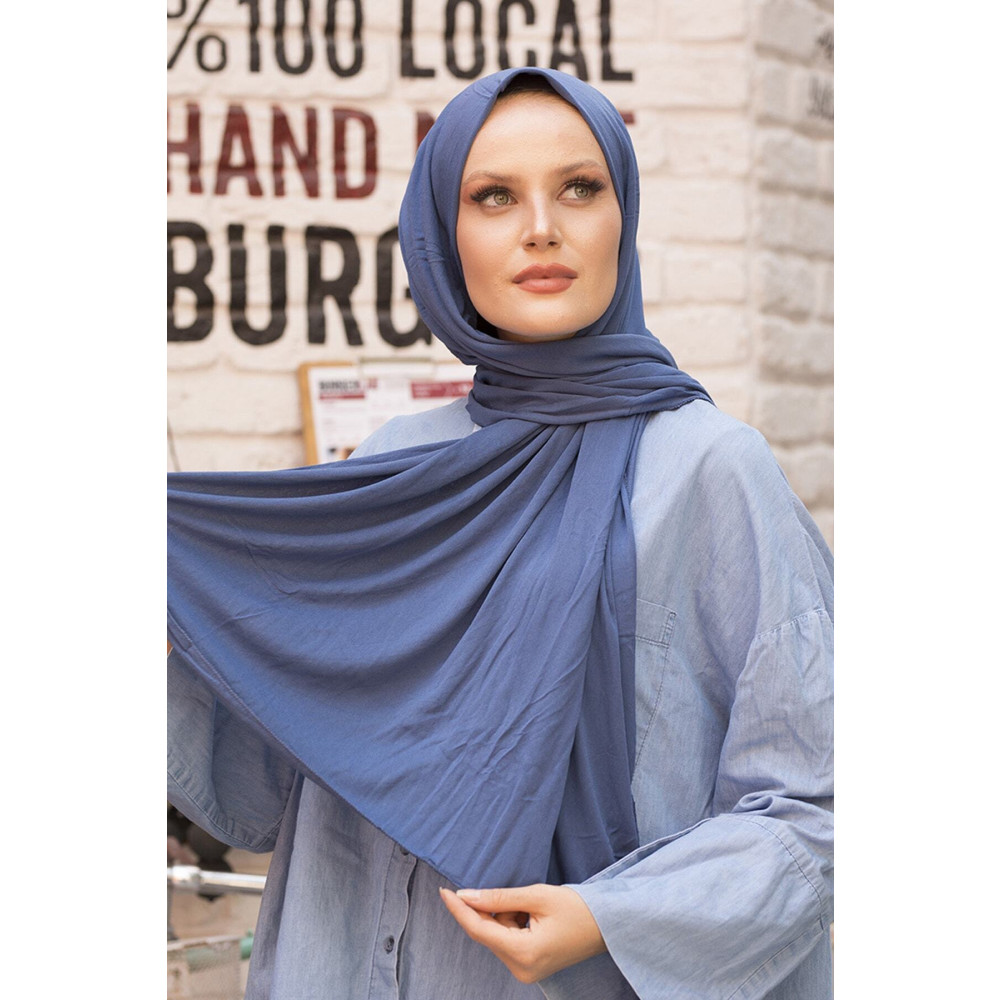 Stella Kadın Penye Şal Indigo 75 x 200 Beden Şal Fiyatı