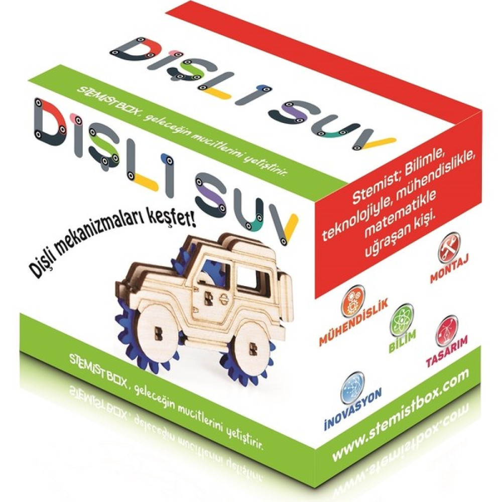 Stemist Box Dişli Suv - Ahşap Rengi Eğitici Oyuncak Fiyatı