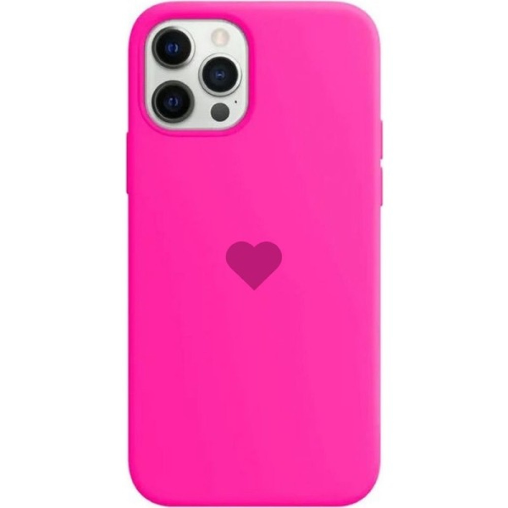 Stendhal Apple iPhone 11 Pro Lansman Içi Kadife Mikrofiber Kalp Desenli Kılıf Premium Class - Neon Pembe - iPhone 11 Pro Cep Telefonu Kılıfı Fiyatı
